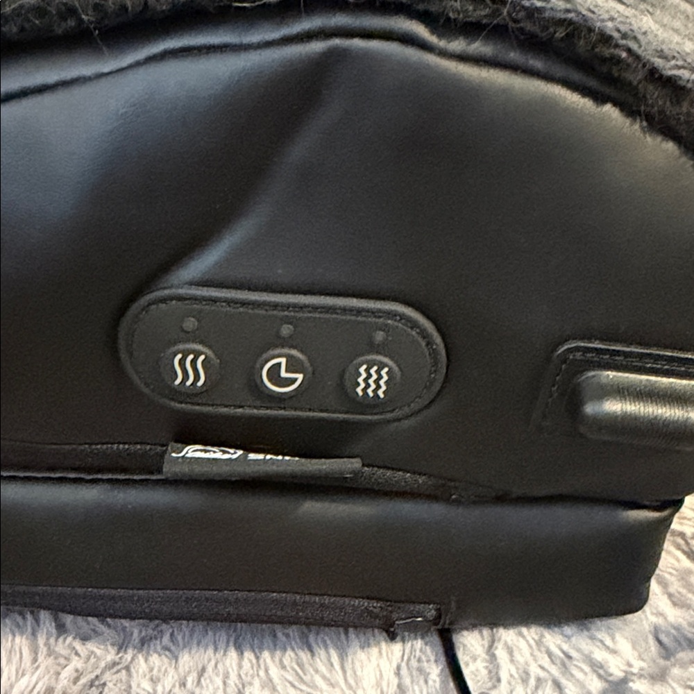 Black Heated Massage Cushion